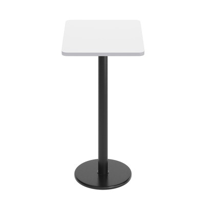 Flash Furniture Stiles Laminate Dining Table with Round Base, 30"D x 24"W, White (XUWH2430TR18B)
