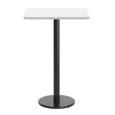 Flash Furniture Stiles Laminate Dining Table with Round Base, 30"D x 24"W, White (XUWH2430TR18B)