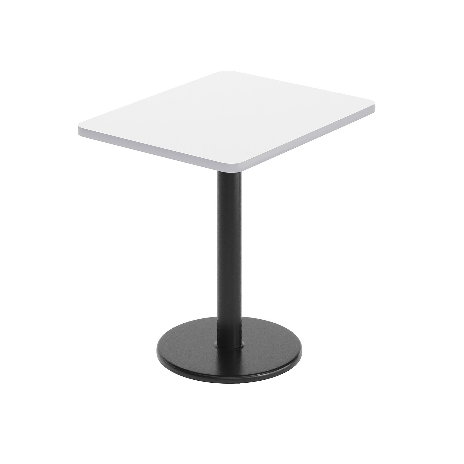 Flash Furniture Graniss Laminate Dining Table with Round Base, 30D x 24W, White (XUWH2430TR18)