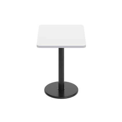 Flash Furniture Graniss Laminate Dining Table with Round Base, 30"D x 24"W, White (XUWH2430TR18)