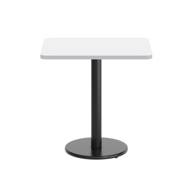 Flash Furniture Graniss Laminate Dining Table with Round Base, 30"D x 24"W, White (XUWH2430TR18)