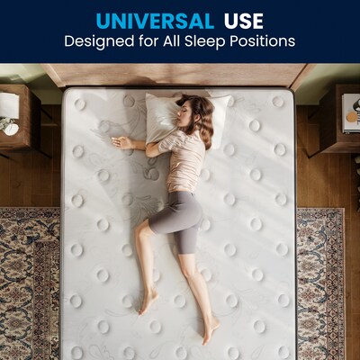 Flash Furniture Dream 12" Pocket Spring Hybrid Mattress, Queen Mattress in a Box (BSE230PRQ12CBK)
