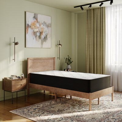 Flash Furniture Dream 12 Pocket Spring Hybrid Mattress, Twin Mattress in a Box (BSE230PRT12CBK)