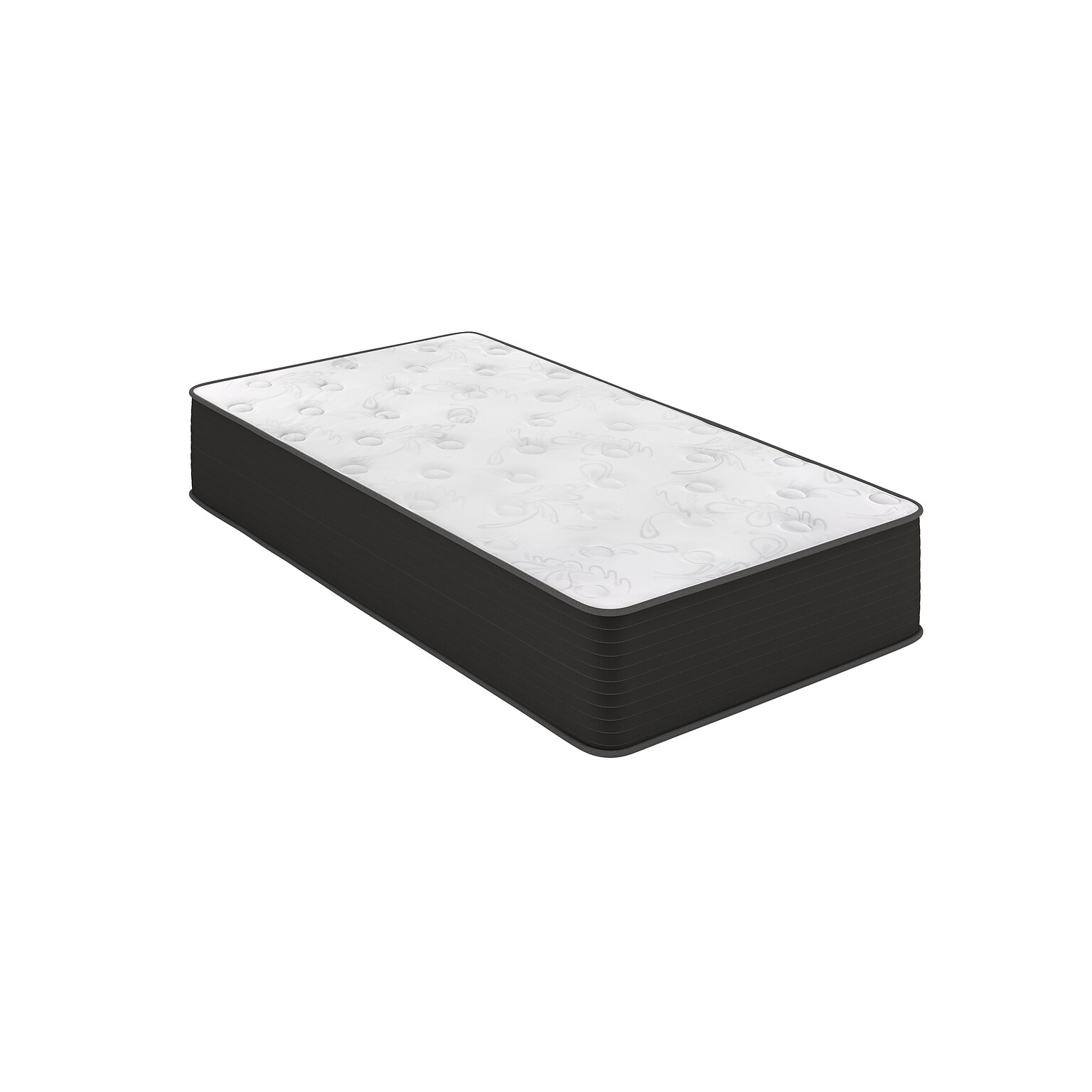 Flash Furniture Dream 12 Pocket Spring Hybrid Mattress, Twin Mattress in a Box (BSE230PRT12CBK)