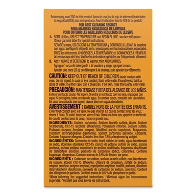 Arm & Hammer Plus the Power of OxiClean HE Powder Laundry Detergent, Fresh, 2 Loads, 2 oz., 156/Cart