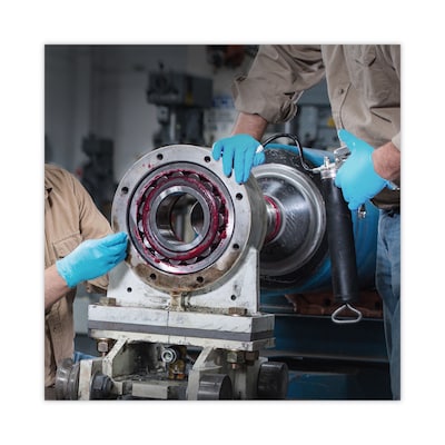 KleenGuard G10 Comfort Plus Blue Nitrile Gloves, Small, Powder Free, Light Blue (ANS54186)