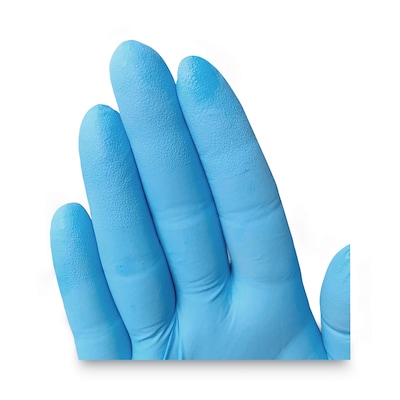 KleenGuard G10 Comfort Plus Blue Nitrile Gloves, Small, Powder Free, Light Blue (ANS54186)