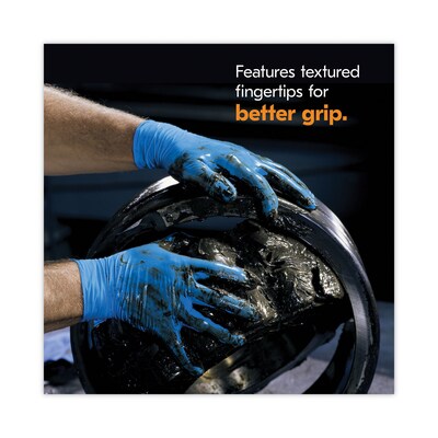KleenGuard G10 2Pro Powder Free Nitrile Industrial Gloves, Latex Free, Med, Blue, 100 Gloves/Box, 10 Boxes/Carton (ANS54422CT)