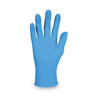 KleenGuard G10 2Pro Powder Free Nitrile Industrial Gloves, Latex Free, Large, Blue, 100 Gloves/Box, 10 Boxes/Carton (ANS54423CT)