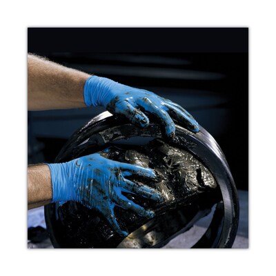 KleenGuard G10 2Pro Powder Free Nitrile Industrial Gloves, Latex Free, Large, Blue, 100 Gloves/Box, 10 Boxes/Carton (ANS54423CT)