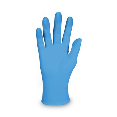 KleenGuard G10 2Pro Powder Free Nitrile Industrial Gloves, Latex Free, Large, Blue, 100 Gloves/Box, 10 Boxes/Carton (ANS54423CT)