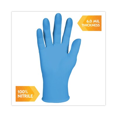 KleenGuard G10 2Pro Powder Free Nitrile Industrial Gloves, Latex Free, XL, Blue, 900/Carton (ANS54424CT)