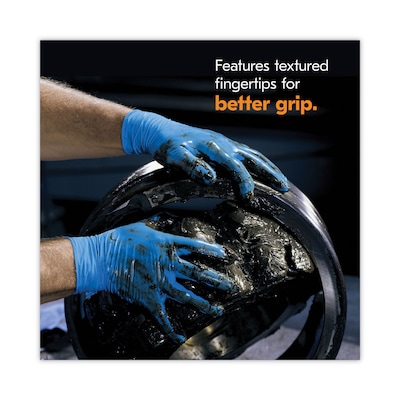 KleenGuard G10 2Pro Powder Free Nitrile Industrial Gloves, Latex Free, XL, Blue, 900/Carton (ANS54424CT)