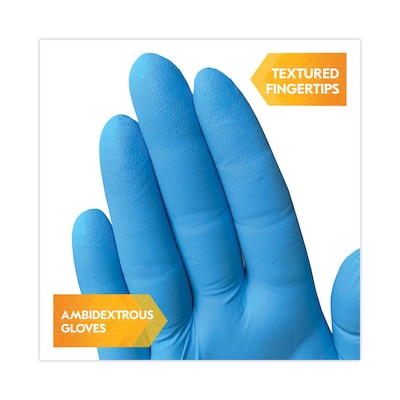 KleenGuard G10 2Pro Powder Free Nitrile Industrial Gloves, Latex Free, XL, Blue, 900/Carton (ANS54424CT)