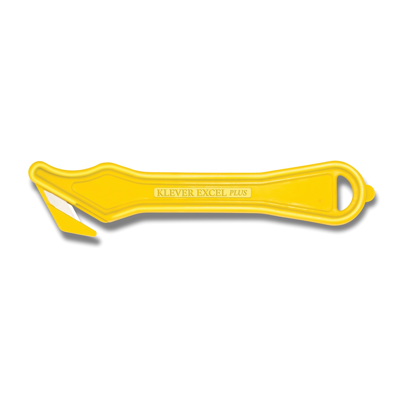 Klever Excel PLUS, 7 Safety Cutter, Yellow, 10/Pack (PLS-400-30Y)