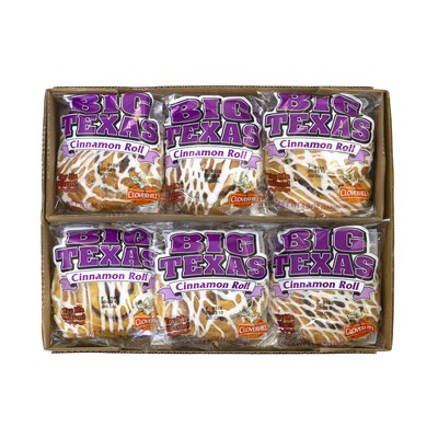 Cloverhill Big Texas Cinnamon Rolls, 4 oz., 12/Pack (900-00135)