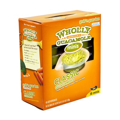 Wholly Guacamole Minis, 2 Oz., 18/Pack (902-00112)