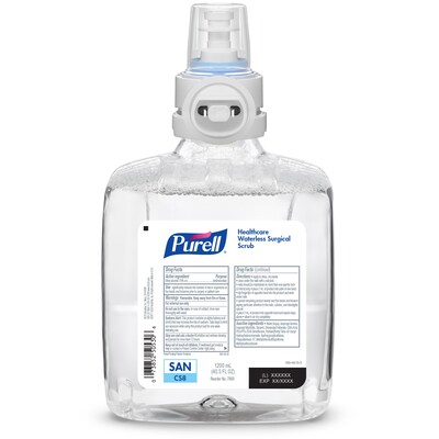 Commercial Dispensing Purell® Healthcare Waterless Surgical Scrub Refill for CS8 Dispenser, 1200 mL,