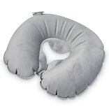 Samsonite Compact Inflatable Pillow, Fleece Charcoal (91215-1174)