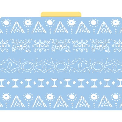 Barker Creek Thoughtfulness File Folder, 1/3-Cut Tab, Letter Size, Assorted Colors, 12/Pack (BC1307)