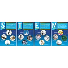 Barker Creek STEM/STEAM Poster Set 19 x 13 3/8 21st Century 4-C Skills, 9/Set (BC1889)