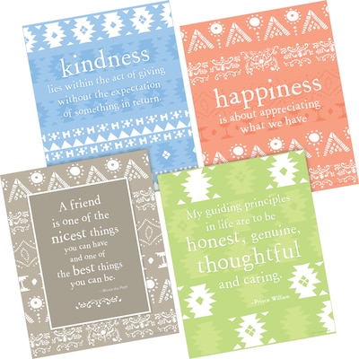 Barker Creek Thoughtfulness Art Print Set, 8 x 10, Multi-Design, 4 per set (BC3105)