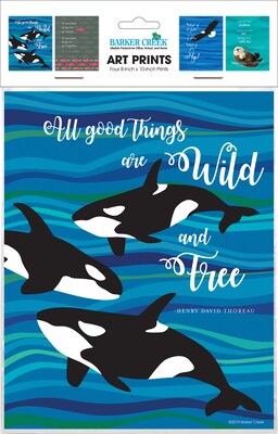 Barker Creek What if You Fly Art Print Set 8" x 10", Multi-Design, 4/set (BC3107)