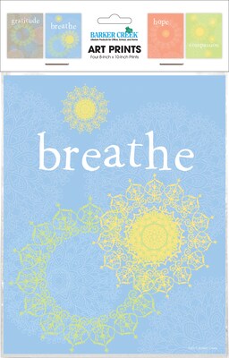 Barker Creek Art Print Set 8" x 10" Mindfulness, Multi-Design, 4/set (BC3112)
