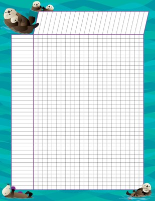 Barker Creek Sea & Sky Incentive Chart Set, 17" x 22", Multicolored, 4/Set (500)