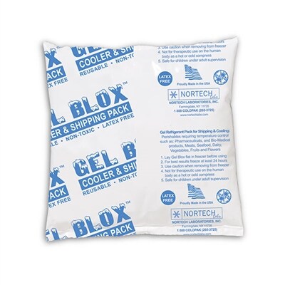 Gel Blox Cold Pack, 10 oz., 6" x 6", 24/Box (GB6624)