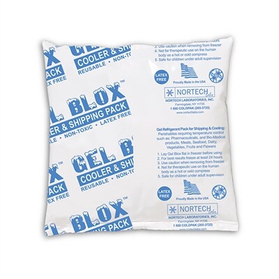 Gel Blox Cold Pack, 10 oz., 6 x 6, 24/Box (GB6624)