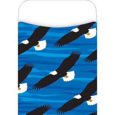Barker Creek Sea & Sky Peel & Stick Library Pockets, 5.125" x 3.5", 30/Pack (1277)
