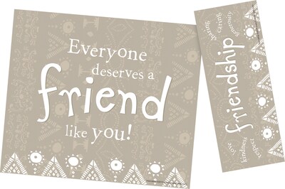 Barker Creek Celebrate Thoughtfulness Recognition Awards & Bookmarks Set, 8.5 x 5.5”, Multicolored, 120/Set (BC3866)