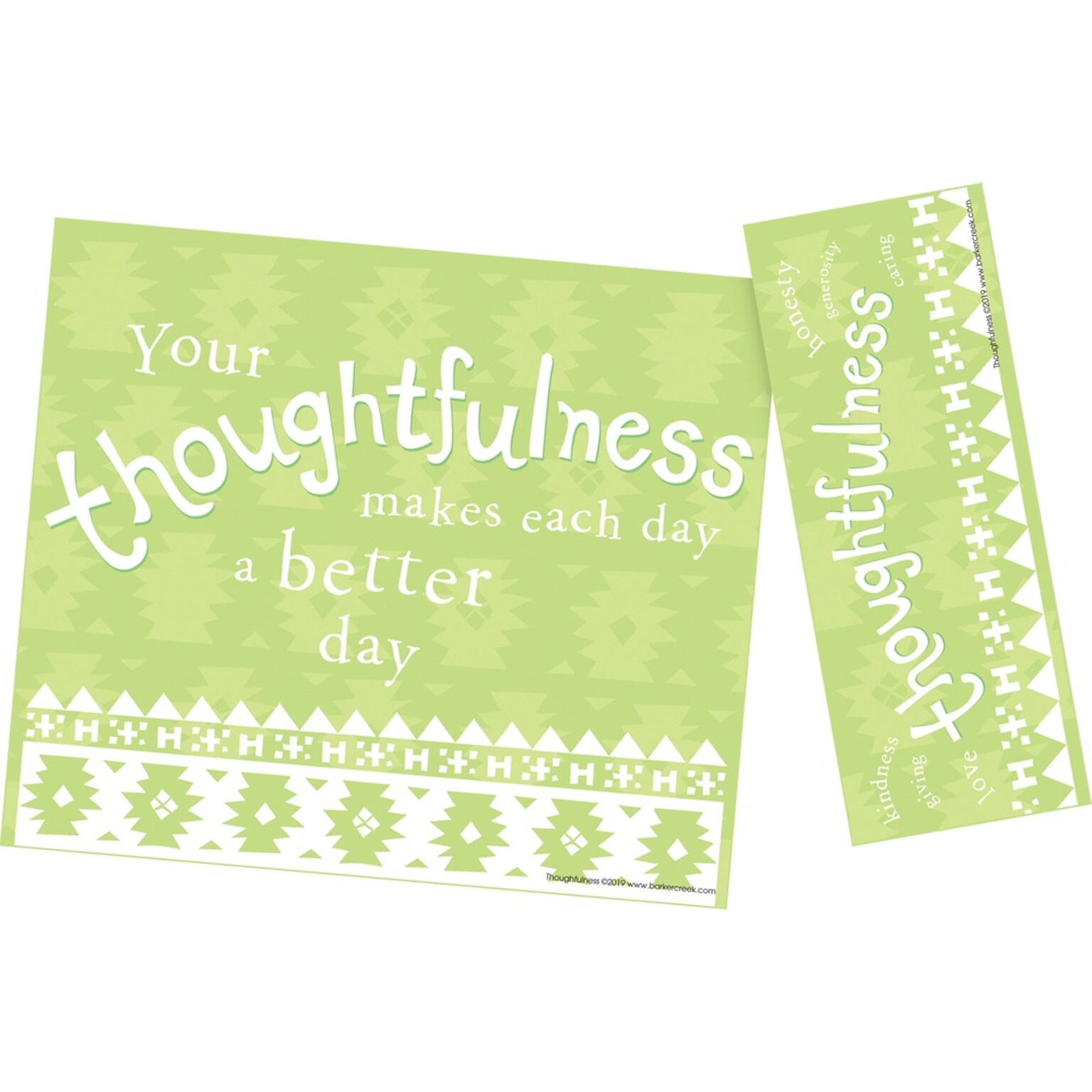Barker Creek Thoughtfulness Awards & Bookmarks Set, 8.5 x 5.5”, Multicolored, 30/Pack (BC433)
