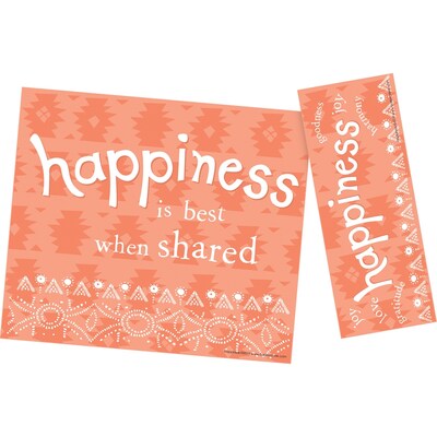 Barker Creek Happiness Award & Bookmark Set, Peach, 30/Pack (BC436)