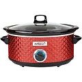 Brentwood 7 Quarts Slow Cooker, Red (BTWSC157R)