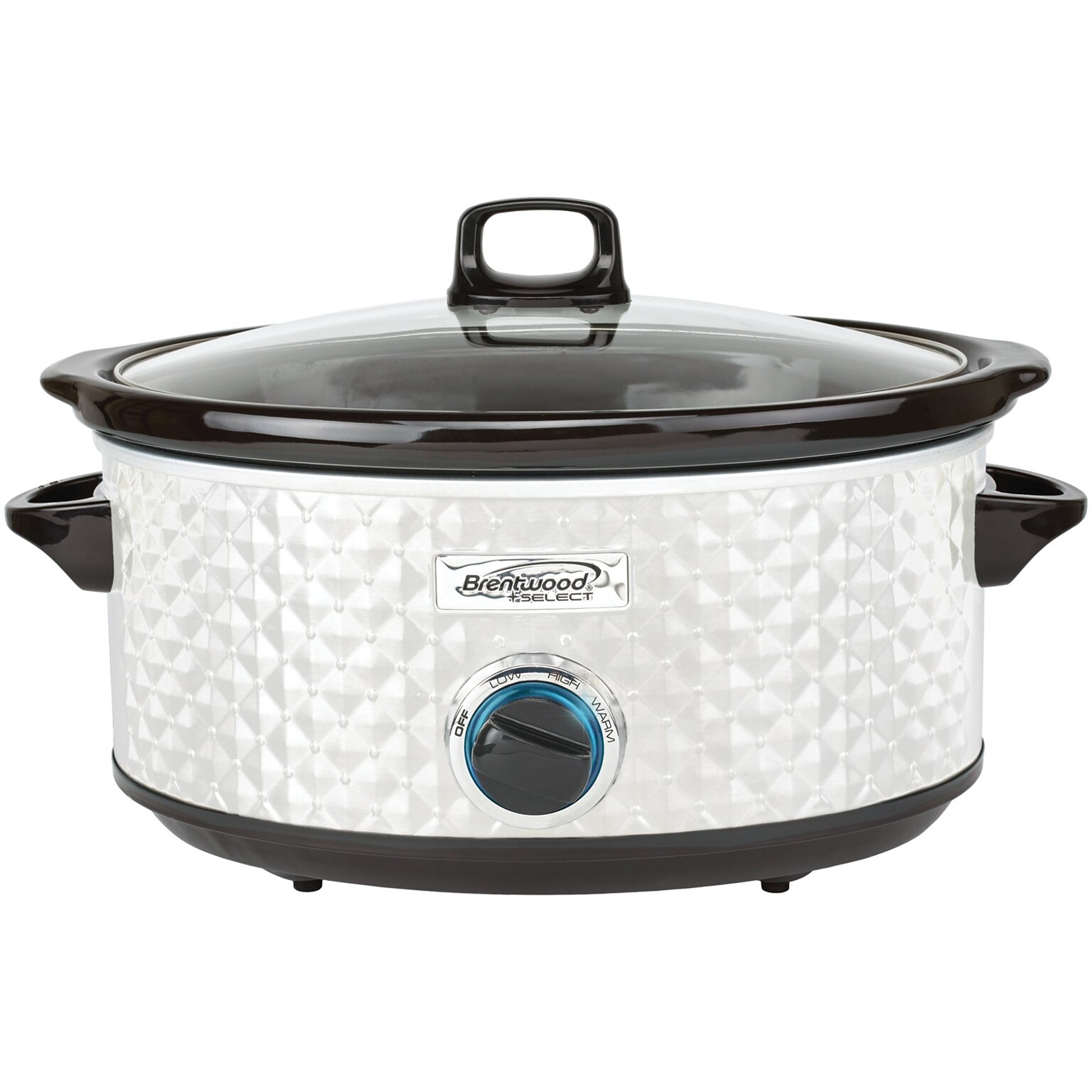 Brentwood Appliances 7-Quart Slow Cooker, Pearl White (SC-157W)