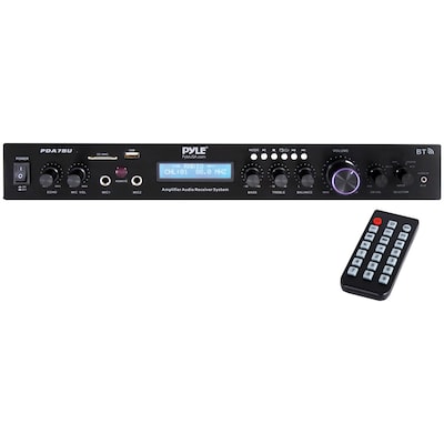 Pyle Home Theater Bluetooth Audio Receiver Sound System, Black (PDA7BU)