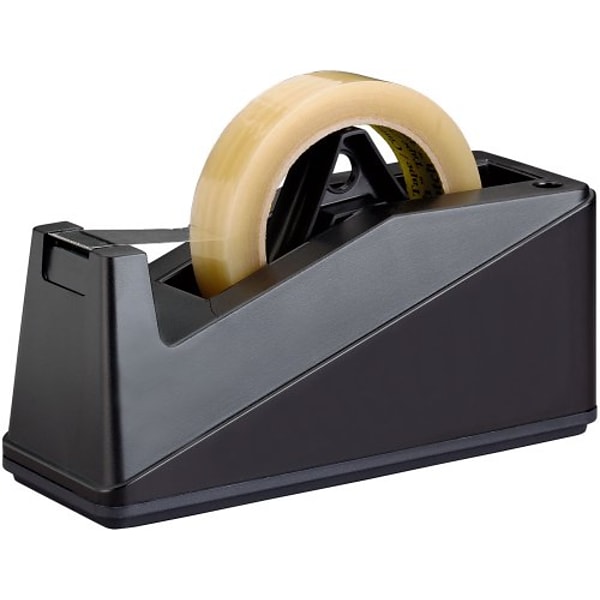 Value Desktop Tape Dispenser, 1 Core, Two-Tone Black | Bundle of 5 Each