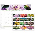 AT-A-GLANCE® Floral Panoramic Monthly Desk Pad, 12 Months, January Start, 22 x 17 (89805-19)