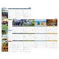 AT-A-GLANCE® Seasons in Bloom Horizontal/Vertical Erasable Yearly Wall Calendar, 36 x 24 (PA133-19)