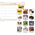 AT-A-GLANCE® Puppies Desk Pad, 12 Months, January Start, 22 x 17 (DMD166-32-19)