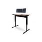Luxor Furniture 56" Pneumatic Adjustable Desk, Teak Top (SPN56F-BK/TK)