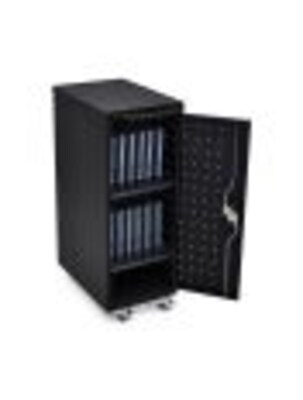 Luxor 12 Laptop  Chromebook Compact Charging Cart, Black (LLTP12-B)