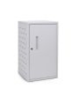 Luxor 16 Tablet Vertical Wall/ Desk Charging Box, Gray (LLTMWV16-G)
