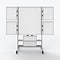 Luxor Collaboration Station Mobile Whiteboard, Aluminum (COLLAB-STATION)