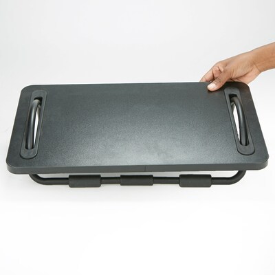 Mind Reader Tilting Ergonomic Foot Rest, Smooth Surface, Adjustable Angles, Black (FTILT-BLK)