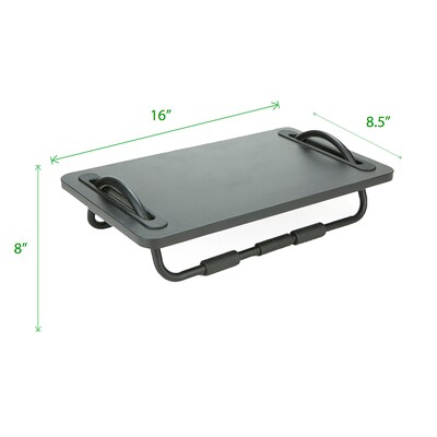 Mind Reader Tilting Ergonomic Foot Rest, Smooth Surface, Adjustable Angles, Black (FTILT-BLK)