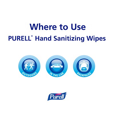 Purell® Cottony Soft Hand Sanitizing Wipes, 120 Wipes/Box (9027-12)