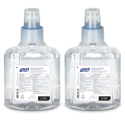 PURELL Advanced Green Cert Hand Sanitizer Foam Refill for LTX-12 TF Disp, 1200 mL, 2/CT (1904-02)